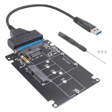 2X(M.2 NGFF MSATA to USB 3.0 Adapter Converter Reader Card with  Cable6139 picture