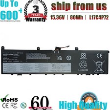 80Wh L17M4P72 L17C4P72 L18M4P71 Battery For Lenovo ThinkPad P1 X1 Extreme X1E US picture