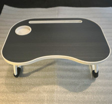 Foldable Adjustable Lap Desk Stand w/ Cup Holder picture