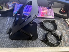 Portable  Adjustable Laptop Stand - Lightweight Aluminum - FREE DISPLAY CABLES picture