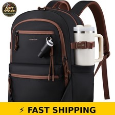 LOVEVOOK 15.6 Inch Waterproof Laptop Backpack - Black picture