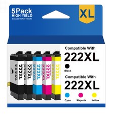 222XL Replacement Ink Cartridges for Epson 222XL Expression Home WF-2960 XP-5200 picture