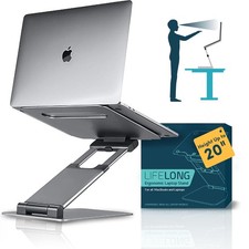 Lifelong Ergonomic Adjustable Laptop Stand Extra Tall 20in picture
