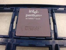 VINTAGE Intel Pentium MMX 166 A80503166 SL27K SL239 Socket 7 Processor picture