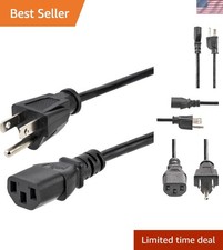 6ft 1.8m Heavy Duty Power Cord, NEMA 5-15P to C13 AC Power Cord, 15A 125V, 14... picture