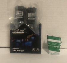 Value Toner 61XL Black High Yield  Ink Cartridge 2-Pack Exp 03/28/23 New  picture