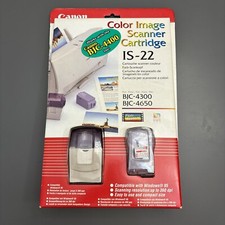Genuine Canon Color Image Scanner Cartridge IS-22 BJC 4300 4650 Dated 1998 picture