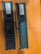Lot of 2 Nanya 1GB 2rx8 pc2-4200u DDR2 533MHz 1.8v (2GB Total) picture