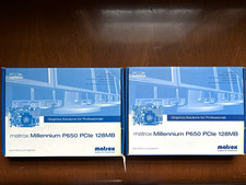 2x Matrox Millennium P650 PCIe x16 128MB DDR Graphics Card picture