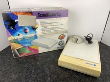 Vintage Microtek Scanmaker E6 MRS-1200E6 Flatbed Scanner SCSI W/ Cables & Box picture