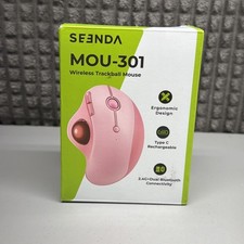 Seenda Wireless Trackball Mouse, Ergonomic Bluetooth Rollerball Mouse | Pink NEW picture