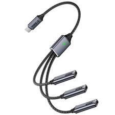 USB C Splitter 1 in 3 Out Multi Cable Type Male 3 Female Nylon Braided 480Mbps picture