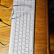 Macally Wired USB Keyboard for Mac Full Size Aluminum Silver Numeric Keypad picture