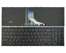 New HP Gaming Pavilion 15-DK 15-DK1000 15-DK1095NR Keyboard Green Backlit US picture