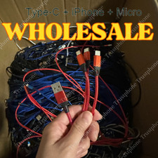 Wholesale 3A Fast Charging Cable 3 in 1 Charger Cord For iPhone USB-C Micro USB picture