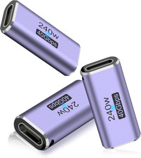 3 Pack USB C Coupler, USB Type C Female to Female Adapter Extender picture
