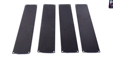 4 Middle Atlantic Flat Black Filler Panel Set 2U EB2 w853 picture