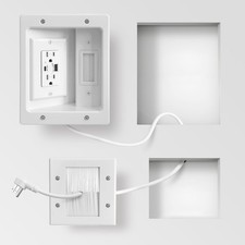 GEVINFA in-Wall Cable Management Kit TV Cord Hider Dual USB A&C picture