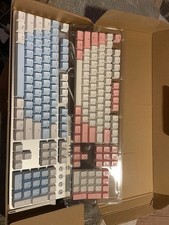 Ajazz Ak35i Mechanical Keyboard Blue or Pink White Gaming Typing Linear Switch picture