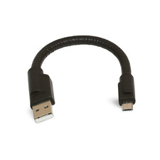 6in USB 2.0 Micro B Gooseneck Cable Flexible - Black picture