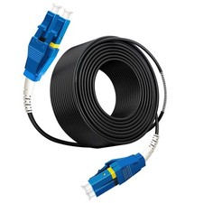 20 Meters Uniboot LC to LC Outdoor Armored Fiber Patch Cable, Low Friction Si... picture