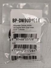 Bitspower Deluxe White 90-Degree With Dual Inner G1/4