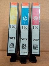 Oct/2027 HP 902XL Cyan Magenta Yellow 3-Pack Genuine Ink Cartridges picture