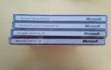 Vintage Sealed Microsoft Money, Encarta & Bookshelf 99 & Outlook 98 CD Set picture