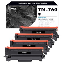 4x TN760 Toner for Brother TN730 MFC-L2710DW L2730DW DCP-L2550DW HL-L2350DW picture