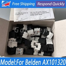 Box of 24PCS Belden AX101321 CAT-6A 8-Position KeyConnect RJ45 Black Jack Module picture