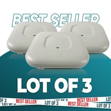 LOT OF 3 CISCO AIRONET AIR-LAP1141N-A-K9 802.11G/N POE ACCESS POINT SINGLE BAND picture