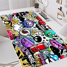 Colorful Graffiti-style Cartoon Mouse Pad, Bright Colors, Durable and Odorless picture