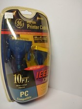 New GE MaxSpeed IEEE 1284 Printer Cable 10 ft DB25M CEN36M Parallel Gold Plated picture