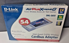 D-Link AirPlus XtremeG Wireless Adapter, DWL-G630, PCMCIA, For Vintage Laptops picture