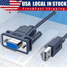 USB to RS232 Adapter with FTDI Chipset, 3ft USB 2.0 Male to RS232 Female DB9 picture