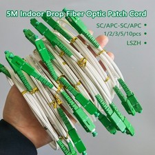 1/2/3/5/10pcs Indoor Fiber Drop Cable  SC/APC-SC/APC Single Mode 5M picture