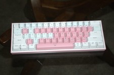 Redragon Fizz RGB Wired Mechanical Gaming Keyboard New Pink 61-Key Compact 60% picture