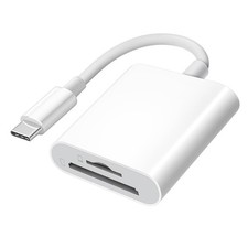 USB C SD Card Reader for iPhone 15 16 17/iPad Pro/MacBook, USB-C Type-C 1  picture
