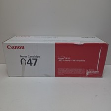 NEW GENUINE - CANON 047 BLACK TONER CARTRIDGE - 2164C001 SEALED UGLY BOX picture