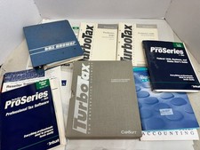 Vintage 1980s 1990s Software Manuals TurboTax Tax Answer Computer Guides No Soft picture