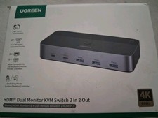 UGREEN HDMI Dual Monitor KVM Switch 2 In 2 Out, 4K 60Hz-Model:  AK500  picture