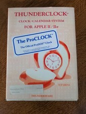 Vintage Thunderware ProCLOCK Apple II/IIe Computer - [VGC] BOX & Paperwork ONLY picture