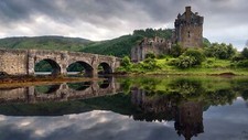 Landscape nature building architecture bridge castle Custom Gaming Mat Desk picture