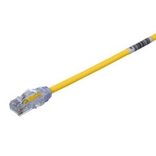5 ft Panduit UTP28X5YL 28 AWG Copper Cat 6A U/UTP Patch Cord Yellow picture