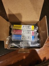 Epson 220XL 220 Black Magenta Cyan Yellow Remanufactured Inly 4 Cartridgea NOT 5 picture