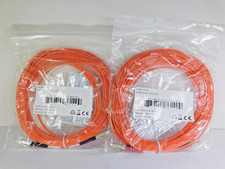 2 each Quiktron 810-LL2-033 VS 10M LC LC 62.5 DPX PVC Fiber Optic Cables picture