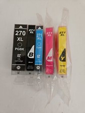3PK Ink Jet Cartridges New 271XL Cyan Magenta Yellow Bonus 270xl & 271xl Black picture