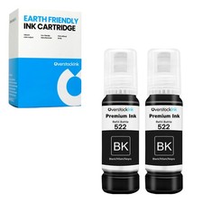 Compatible Epson T522 Black Ink Bottle 2PK for EcoTank ET-2400, ET-2720, ET-2800 picture