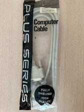 DB25-M TO DB-25M MALE TO MALE 6 FOOT SERIAL CABLE M-M DB25 SERIAL COMPUTER CABLE picture