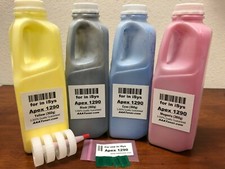 4 x (BCMY) Toner Refill for use in iSys Apex 1290 label Printer + 4 Chips picture